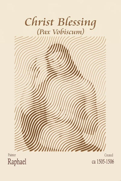 Canvas Print: Christ Blessing (Pax Vobiscum) by Doa Project - thumbnail