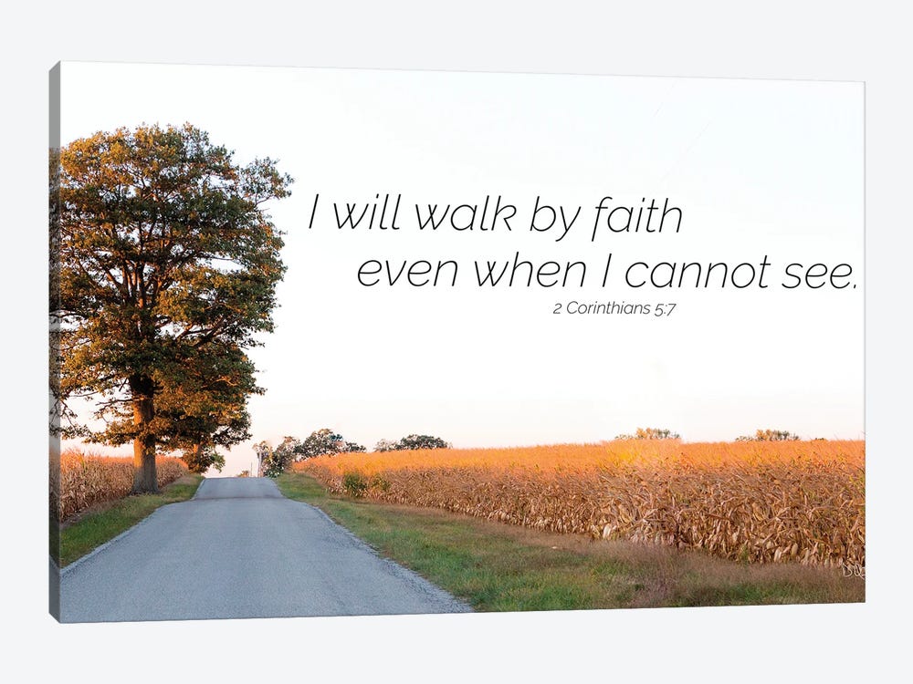 I Will Walk By Faith by Donnie Quillen 1-piece Canvas Art Print