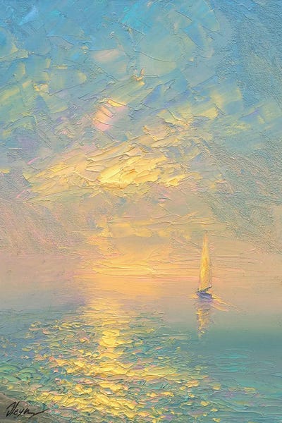 Boats: Evening II by Dmitry Oleyn