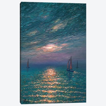 Emerald Sea Canvas Print #DOY112} by Dmitry Oleyn Canvas Art Print