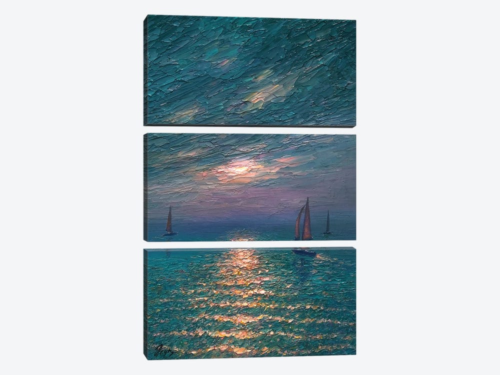 Emerald Sea by Dmitry Oleyn 3-piece Canvas Artwork