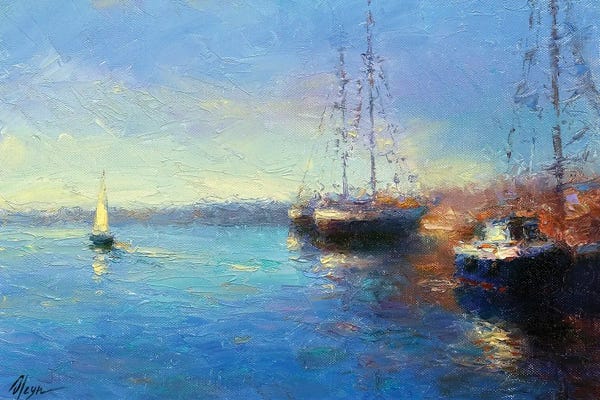 Harbors: Emerald Sea II by Dmitry Oleyn