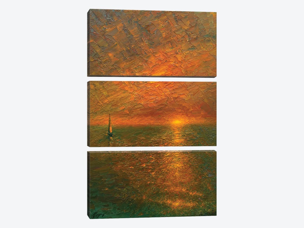 Sunset XIV by Dmitry Oleyn 3-piece Canvas Print