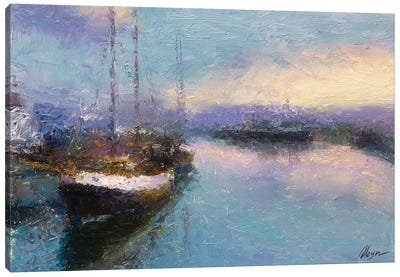 Evening XVI Canvas Art Print - Sailboat Art