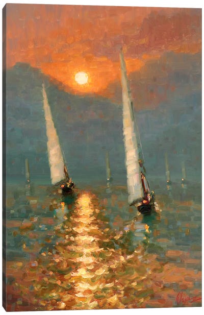 Sunset XVI Canvas Art Print - Dmitry Oleyn