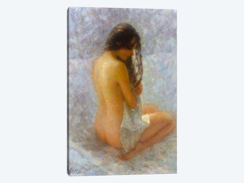 Waiting Girl by Dmitry Oleyn 1-piece Canvas Art Print