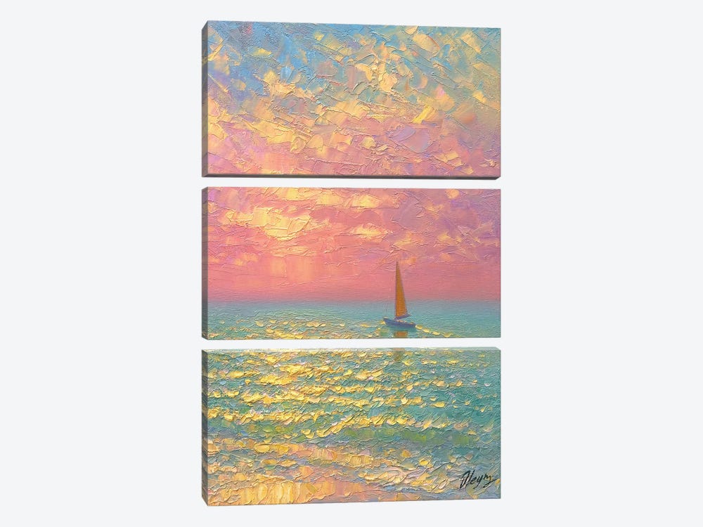 Seascape VII by Dmitry Oleyn 3-piece Canvas Print