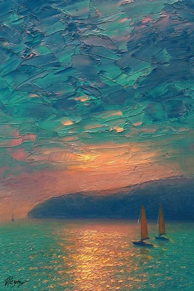 Seascape VIII by Dmitry Oleyn metal wall art