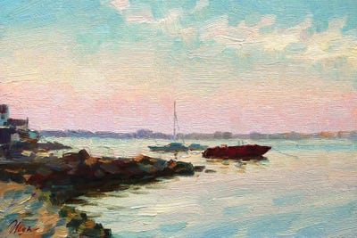 Morning Seascape by Dmitry Oleyn metal wall art