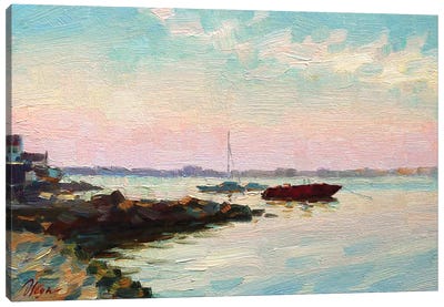 Morning Seascape Canvas Art Print - Dmitry Oleyn