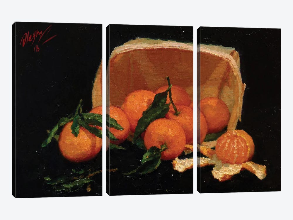 Mandarins by Dmitry Oleyn 3-piece Art Print