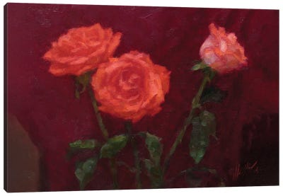 Roses Canvas Art Print - Dmitry Oleyn