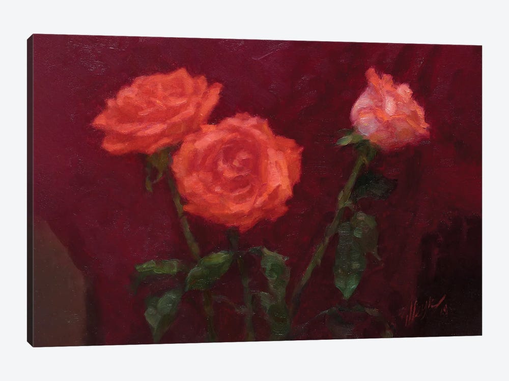 Roses by Dmitry Oleyn 1-piece Canvas Print