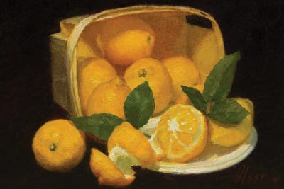 Lemons by Dmitry Oleyn metal wall art