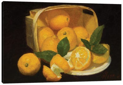 Lemons Canvas Art Print - Dmitry Oleyn