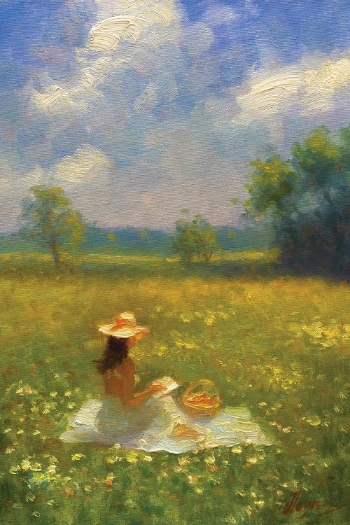 Girl In A Summer Meadow