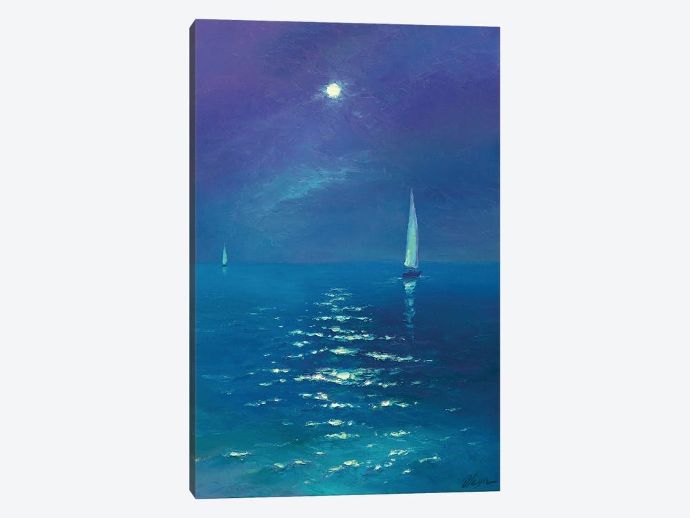 Moonlight Night by Dmitry Oleyn 1-piece Canvas Print