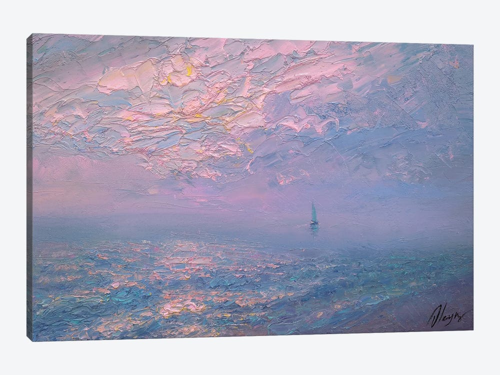Pink Sea by Dmitry Oleyn 1-piece Canvas Art