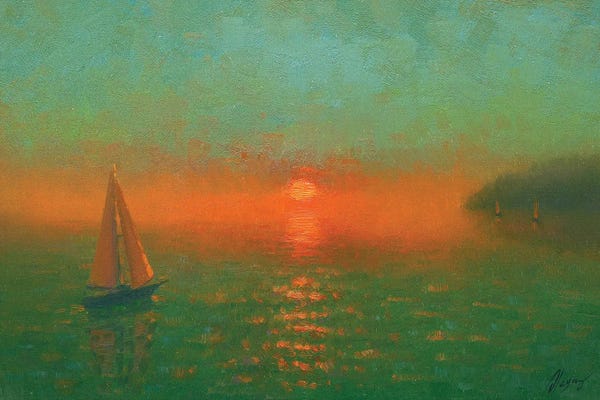 Ocean Sunrises & Sunsets: Sunset II by Dmitry Oleyn