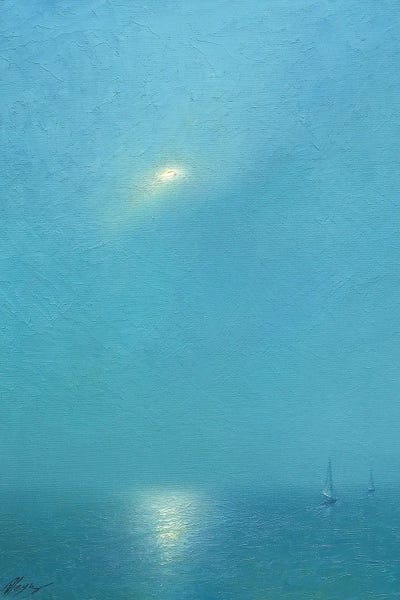 All Blues - Canvas Prints: Moonlight Symphony by Dmitry Oleyn