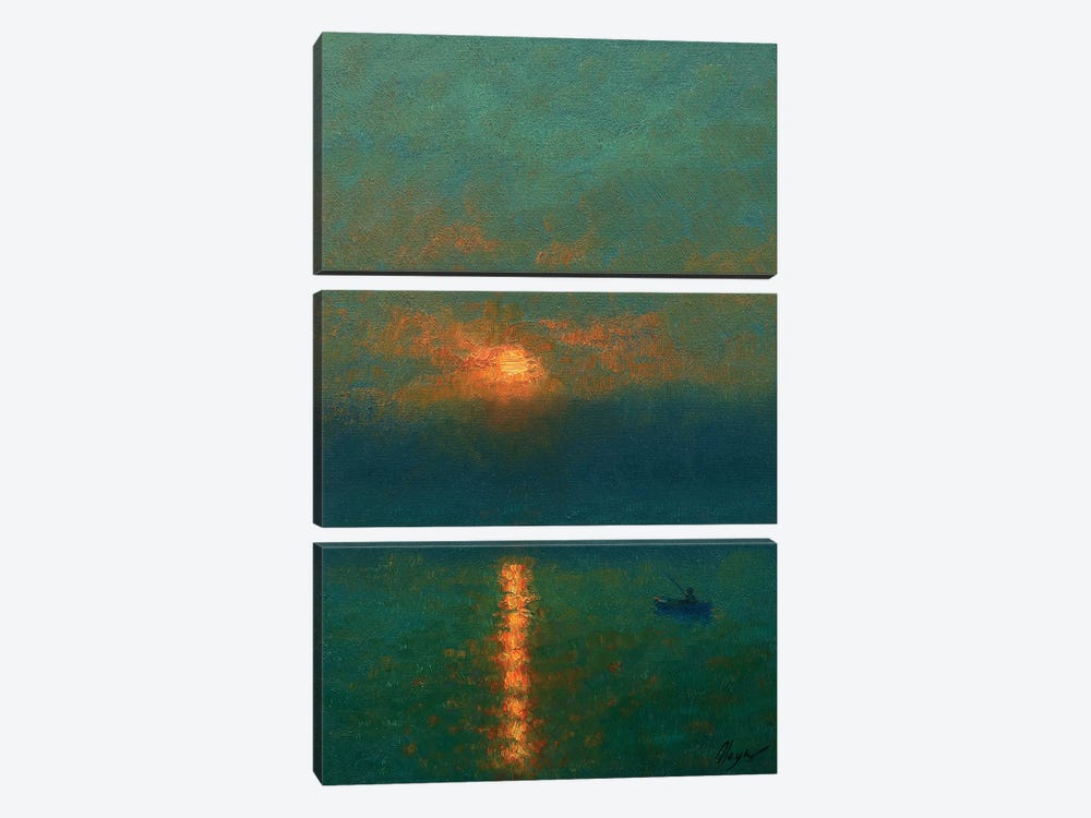 Sunset III by Dmitry Oleyn 3-piece Canvas Artwork