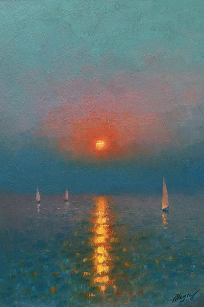 Sunset IV by Dmitry Oleyn metal wall art