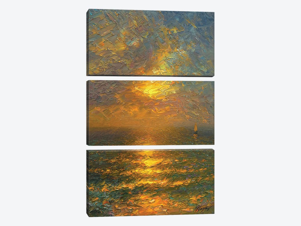 Sunset I by Dmitry Oleyn 3-piece Canvas Art
