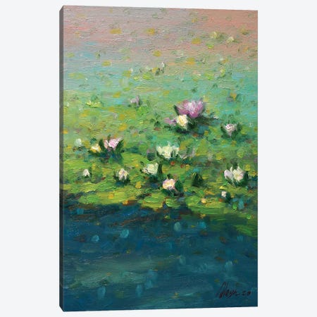 Watter Lillies Canvas Print #DOY46} by Dmitry Oleyn Art Print