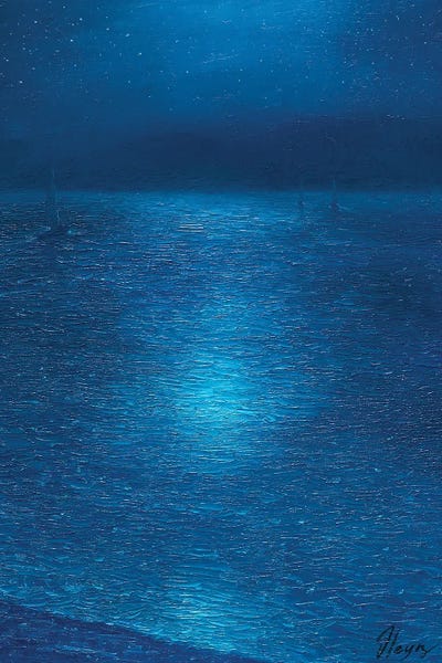 Night by Dmitry Oleyn metal wall art