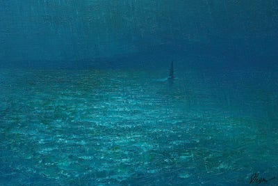 Rainy River II by Dmitry Oleyn canvas print