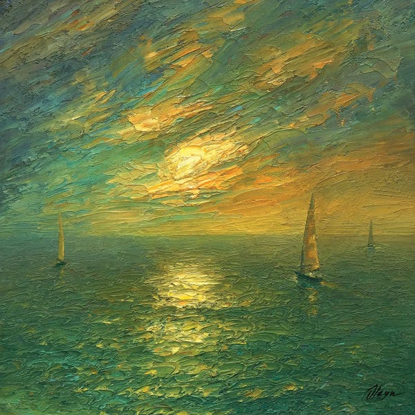 Sailboats: Sea XXIV by Dmitry Oleyn