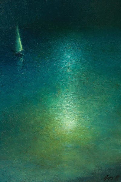 Moonlight Night II by Dmitry Oleyn metal wall art