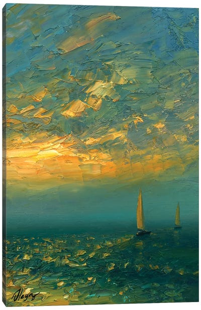 Sea XXIX Canvas Art Print - Impressionism Art