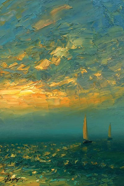 Palette Knife Prints: Sea XXIX by Dmitry Oleyn