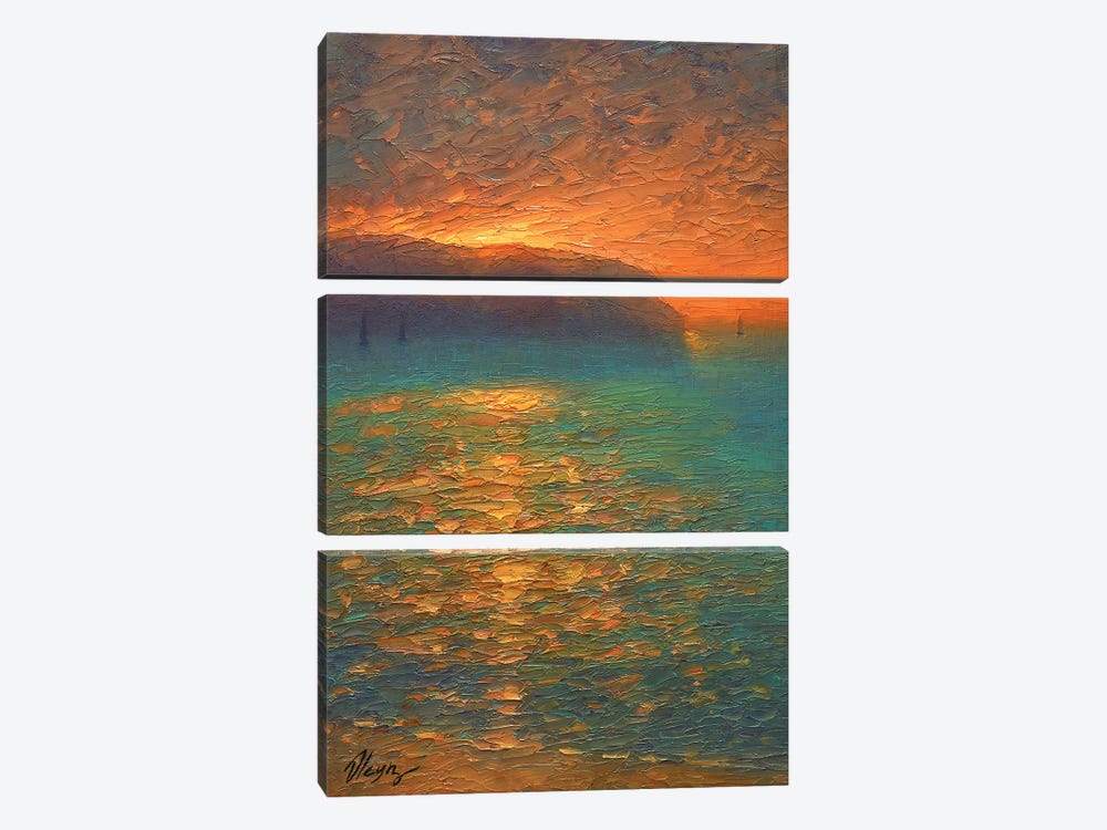 Sunset VI by Dmitry Oleyn 3-piece Canvas Artwork
