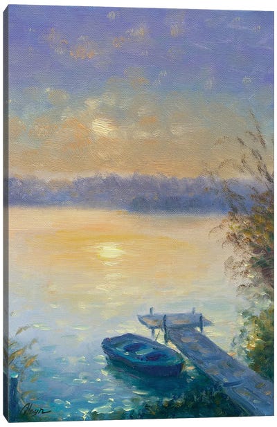 Evening VII Canvas Art Print - Rowboat Art