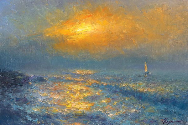 Lake Sunrises & Sunsets: Sunset X by Dmitry Oleyn