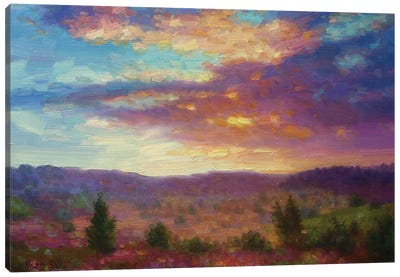 Sunset XII Canvas Art Print - Palette Knife Prints