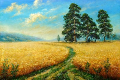 Summer Road by Dmitry Oleyn metal wall art