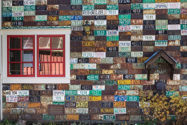 License Plate Residence, Crested Butte, Gunnison County, Colorado, USA