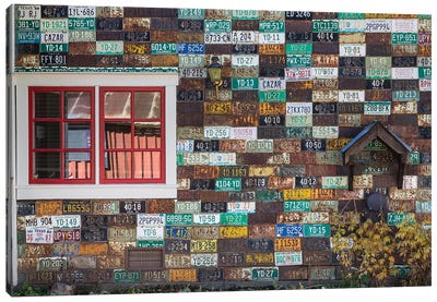 License Plate Residence, Crested Butte, Gunnison County, Colorado, USA Canvas Art Print - Don Paulson