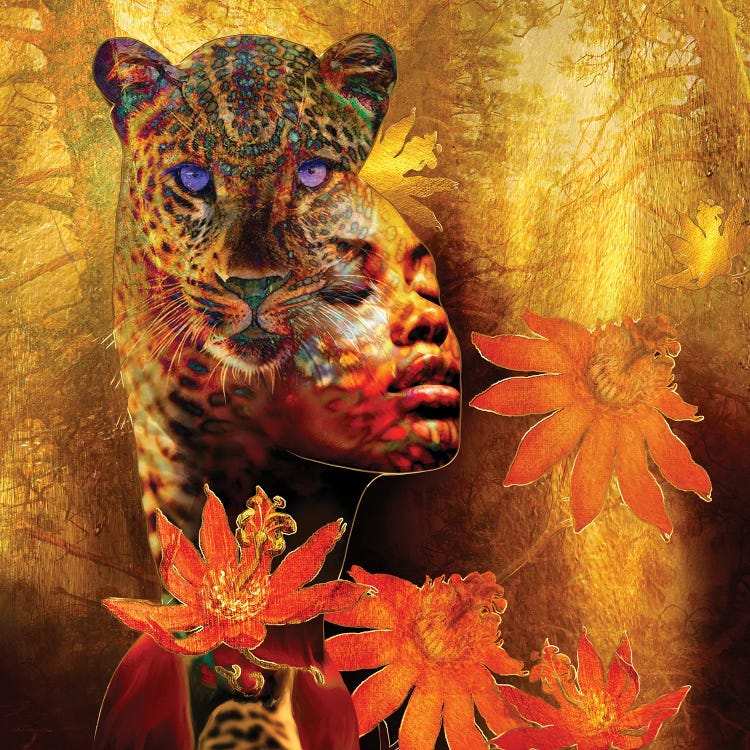 Tiger Woman by Daphne Horev wall art