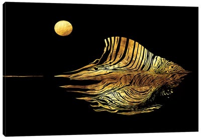 Haiku No.10 - Moonstruck Seascape Canvas Art Print