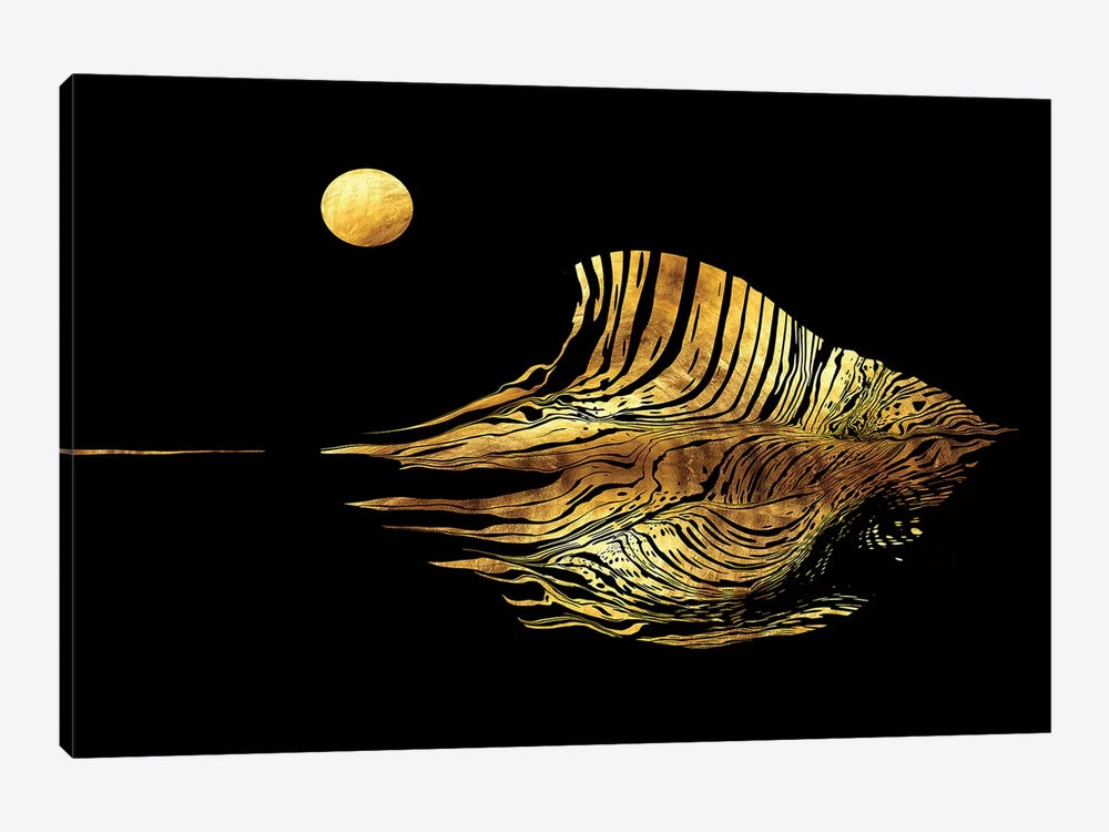 Haiku No.10 - Moonstruck Seascape by Daphne Horev 1-piece Canvas Print