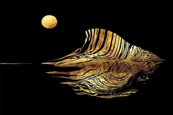 Daphne Horev: Haiku No.10 - Moonstruck Seascape by Daphne Horev