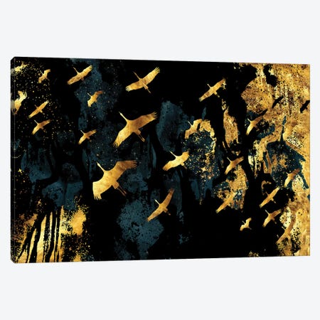 Magical Passes Over Forestry Abyss Canvas Print #DPH32} by Daphne Horev Art Print