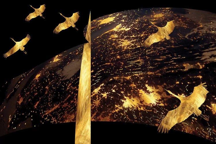 Sailboat In Solar Wind by Daphne Horev wall art