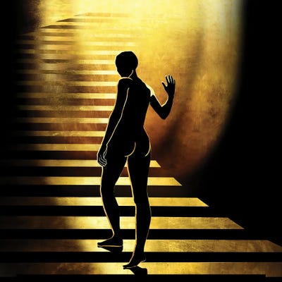 Eurydice by Daphne Horev metal wall art