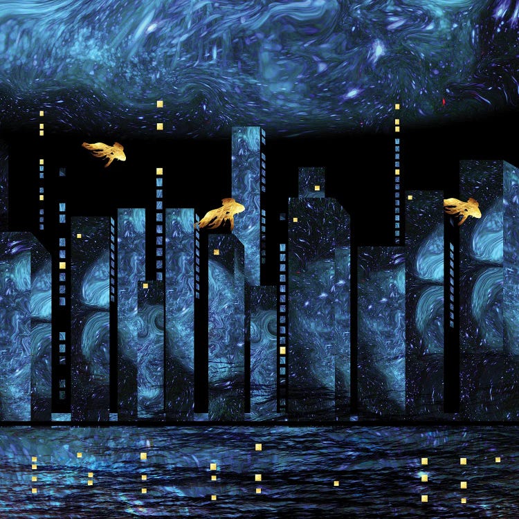 Silent City by Daphne Horev wall art