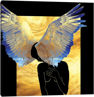 Hypos Wings Canvas Art Print - Art by Middle Eastern Artists